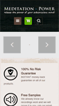 Mobile Screenshot of meditation-power.com