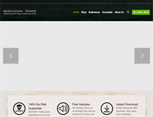 Tablet Screenshot of meditation-power.com